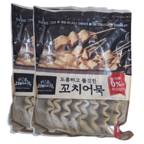 늘푸른바다 고래사어묵 도톰하고 쫄깃한 꼬치어묵 949g (2개)