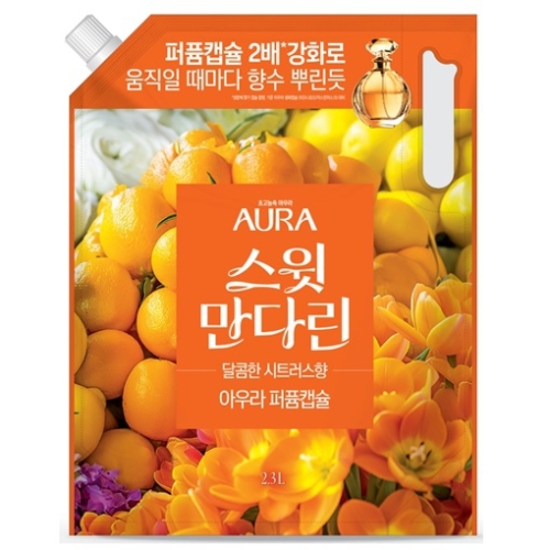 샤프란 아우라 딥센트 스윗만다린 리필 2.3L (1개)_이미지