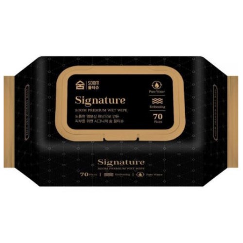 광진산업 숨 시그니처 물티슈 캡형 70매 (5팩)