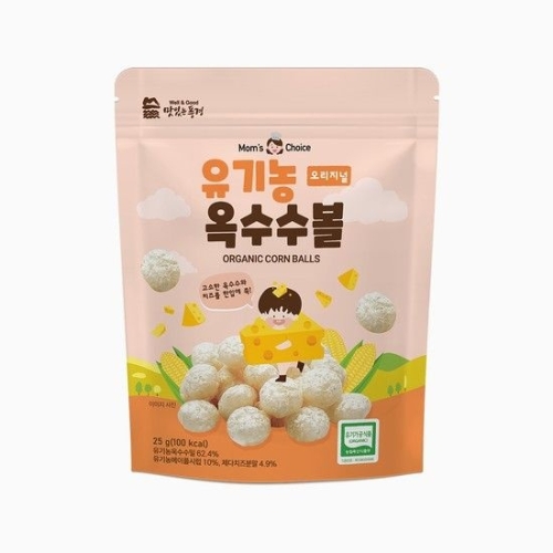 맛있는풍경 유기농 옥수수볼 오리지널 25g (1개)