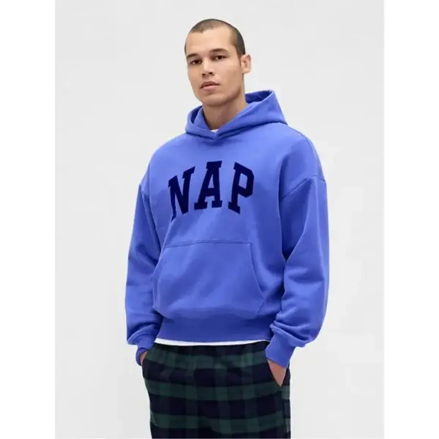 GAP VintageSoft NAP 로고 후디 후드티 다즐링 블루 11249780_이미지