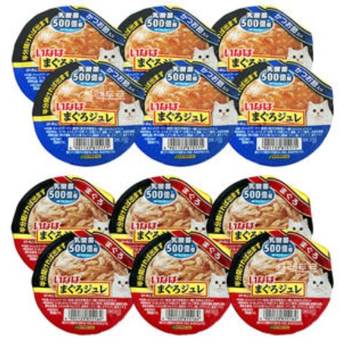이나바 캣 챠오 마구로쥬레 유산균 콤보 컵 65g (12개)_이미지