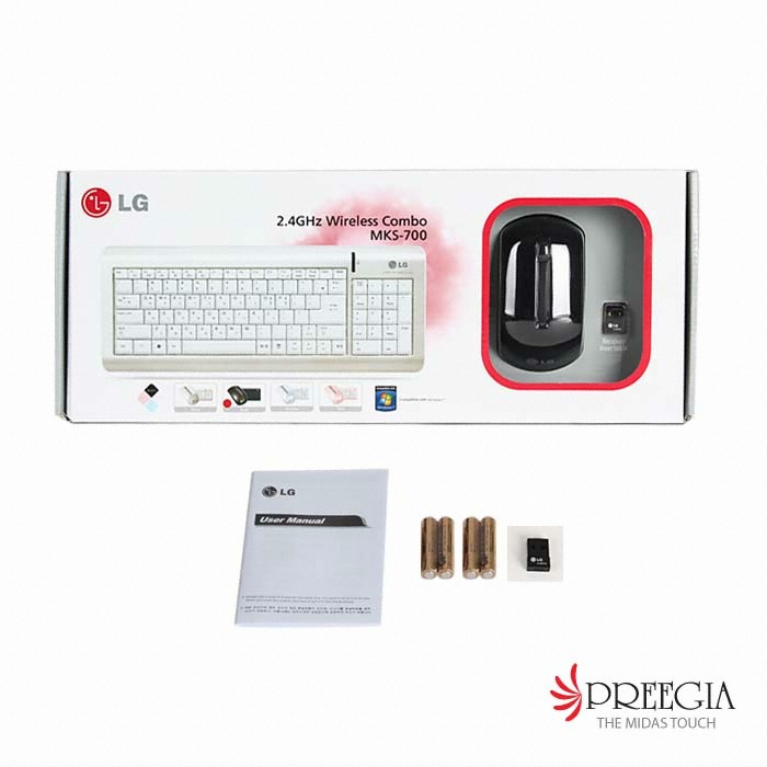 LG전자 무선 Nano 2.4Ghz 세트 MKS-700 블랙_이미지
