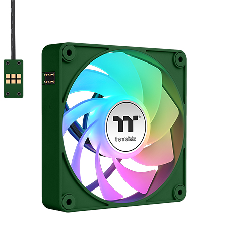 써멀테이크 CT120 EX Reverse ARGB Sync (3팩, 레이싱 그린)_이미지