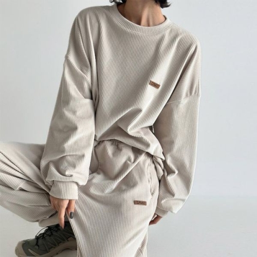 빅사이즈 융 기모 골덴 코듀로이 맨투맨 조거 트레이닝 세트 겨울 상하의 추리닝 178309