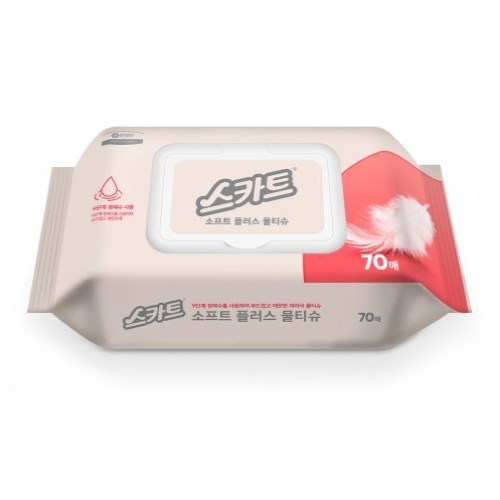 스카트 소프트플러스 물티슈 캡형 70매 (24팩)_이미지