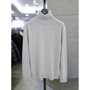 바쏘옴므 세이브존03 남자 터틀넥 울 혼방 그레이 목티 니트 폴라티 W S41346929