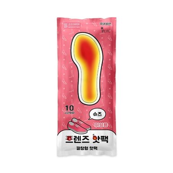 인라이프 프렌즈 깔창형 <b>핫팩</b> 여성용 100g