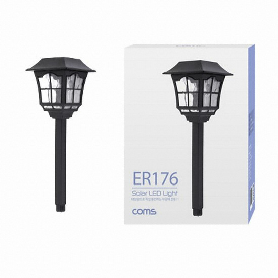 라이트컴 COMS LED 태양광 사각 웜화이트 정원등_이미지