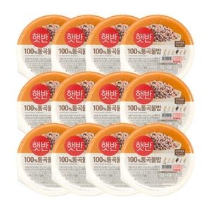 CJ제일제당 햇반 라이스플랜 100% 통곡물밥 130g (12개)_이미지