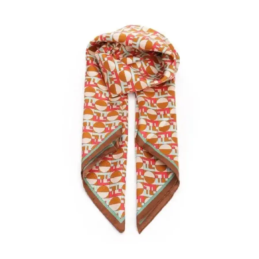 펜디 FXT091AYLAF1USV Optical Silk Scarf