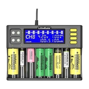 LiitoKala lii-S8 8구 건전지충전기 배터리 충전기 9V 18650 26650 21700 26700 AA AAA충전_이미지