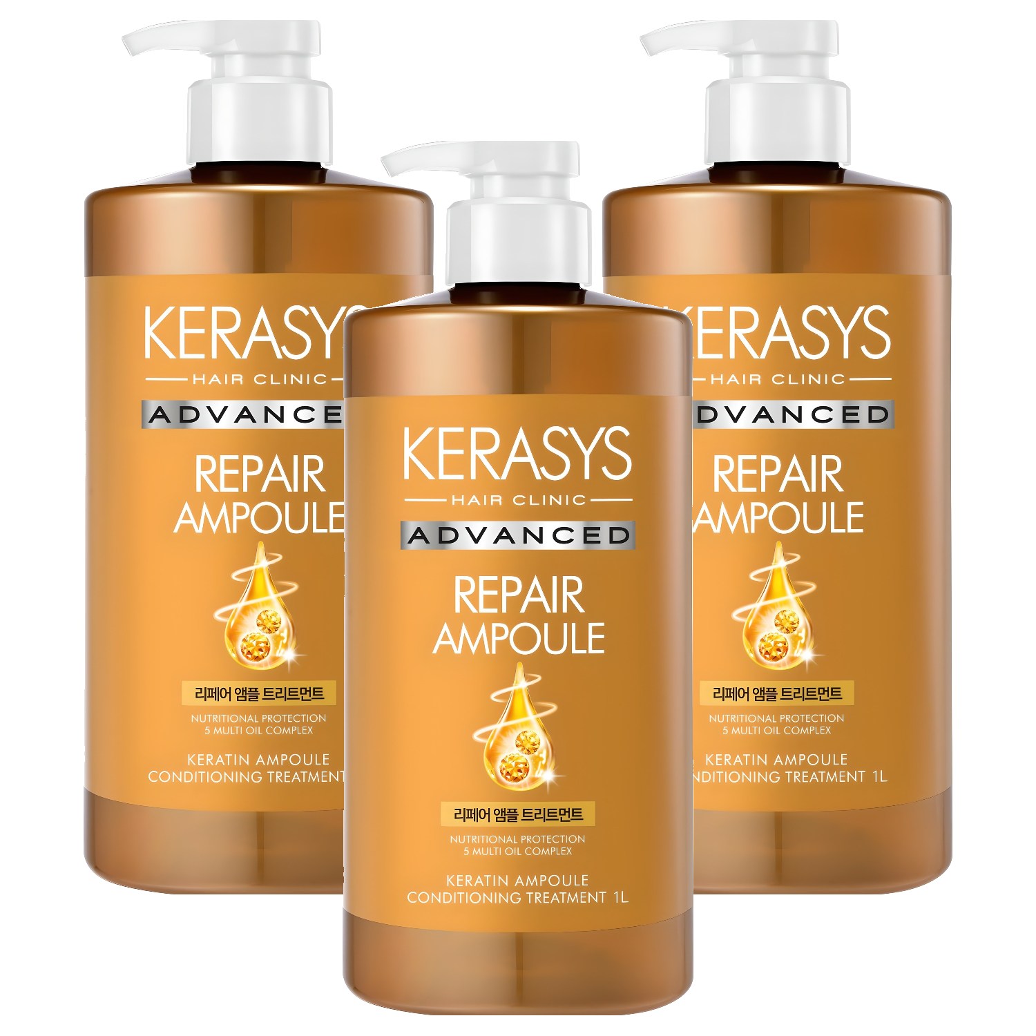 케라시스 라시스 어드밴스드 리페어 앰플 트리트먼트 1000ml (3개)_이미지