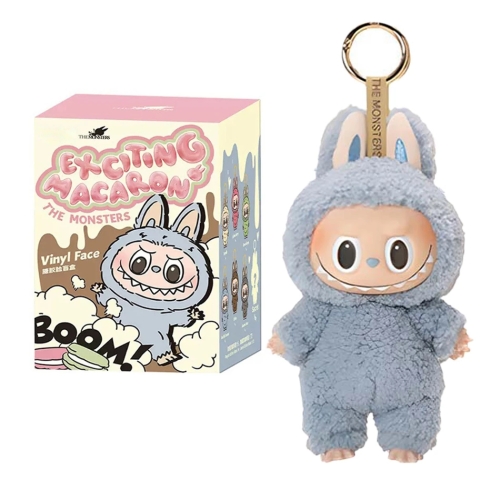 팝마트 라부부 1세대 더 몬스터즈 테이스티 마카롱 시리즈 인형 키링 (스카이블루)_이미지