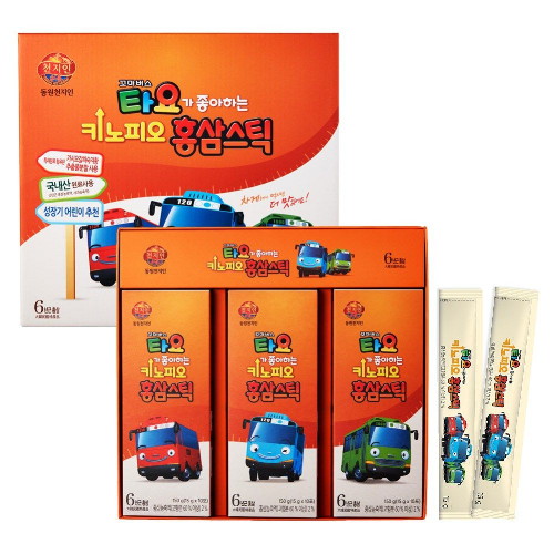 천지인 타요가 좋아하는 키노피오 홍삼스틱 15g 30포 (3개)_이미지