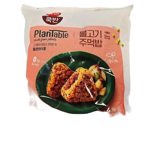 CJ제일제당  햇반 쿡반 플랜테이블 불고기 주먹밥 500g[1개]