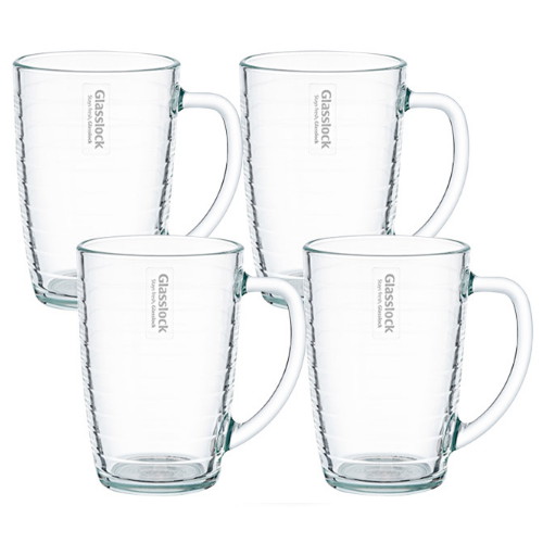 SGC솔루션 글라스락 스트라이프 머그 460ml (4개)_이미지