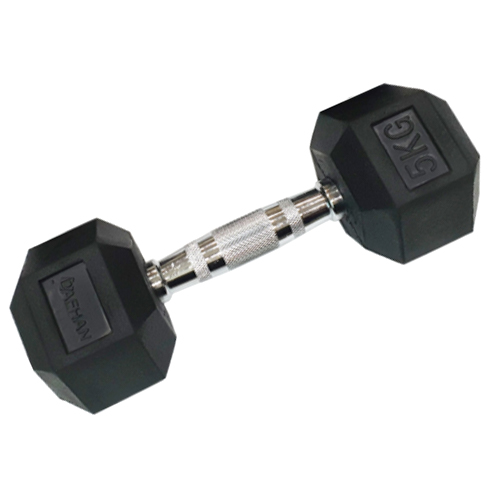대한스포츠 고무 육각 아령 (35kg, 1개)_이미지