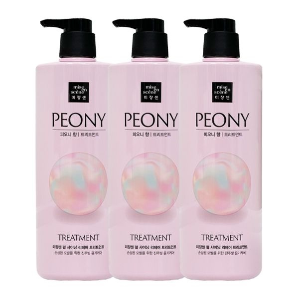 미쟝센 펄 샤이닝 리페어 트리트먼트 피오니향 1000ml (3개)_이미지
