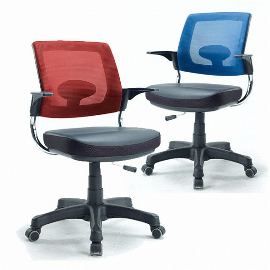 탑체어 알파고BT 회전형 메쉬방석 책상의자 (팔걸이포함)_이미지