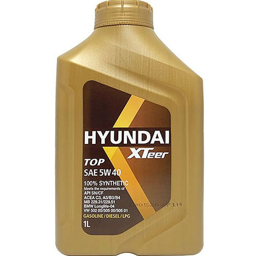 현대오일뱅크 엑스티어 탑 5W40 1L (12개)_이미지