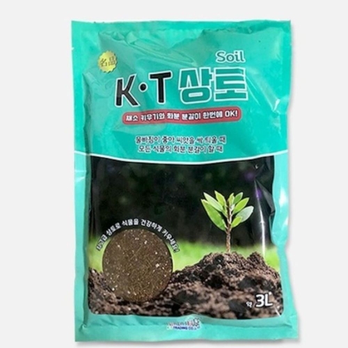건곤지오텍 KT 상토 3L/비료 퇴비 화분흙 배양토 알비료