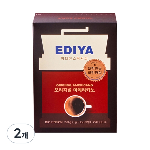 오리지널 아메리카노 원두커피스틱 1g 150개입