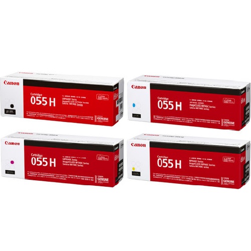Canon CRG-055HBK, CRG-055HC, CRG-055HM, CRG-055HY 4색 세트 (해외구매)_이미지
