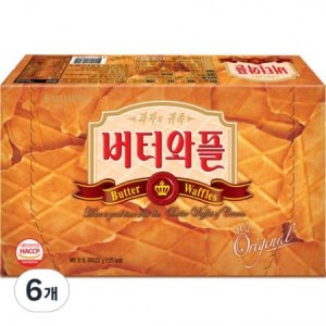 크라운제과 버터와플 237g 6개_이미지