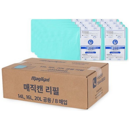 매직캔 250 매직롤 그린 (8개)