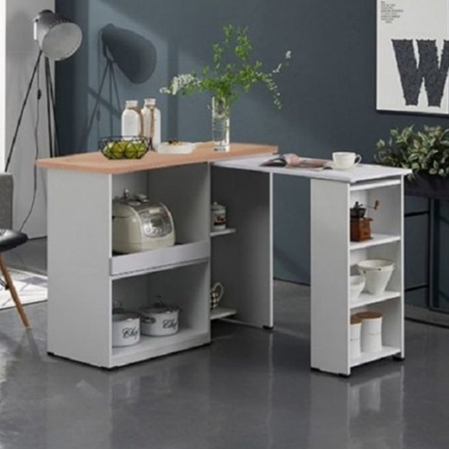 접이식 ㄱ자형 아일랜드식탁 B 1000