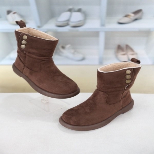  코디엘루 스웨이드 뽀글이 털안감 앵클 부츠 4cm CDSP500958