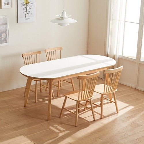 파로마 홈즈 마몬 원목 타원 식탁 1800