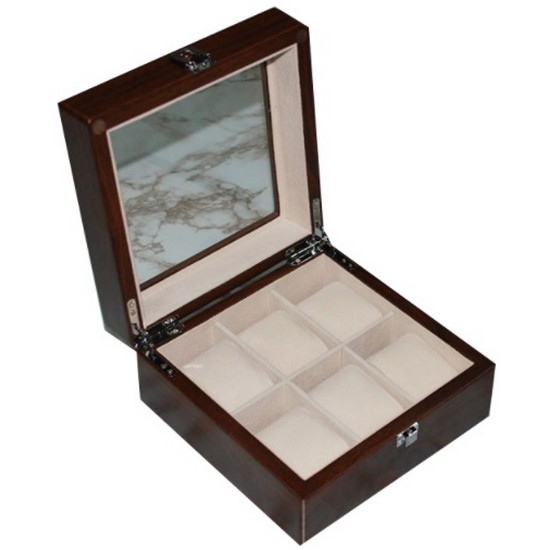 하이덴 6구 시계보관함 HDBOX001 (Walnut Wood)