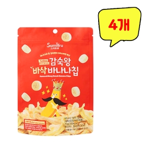 스미후루 감숙왕 바삭 바나나칩 70g (4개)