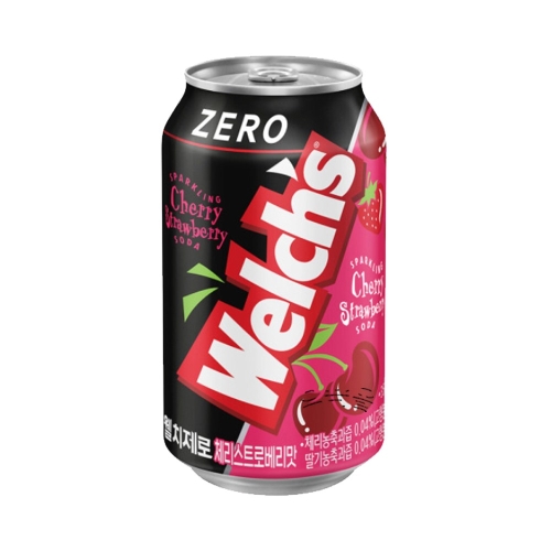 농심 웰치 제로 체리 스트로베리 355ml (18개)_이미지