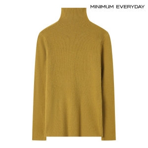 미니멈 에브리데이하이넥 슬림핏 베이직 긴팔 니트 EB4KT045D
