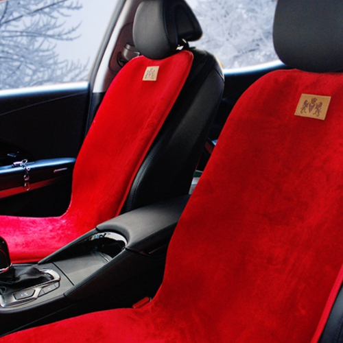 VIP 레드 바네사 극세사 온열시트 (12V, 앞좌석)_이미지