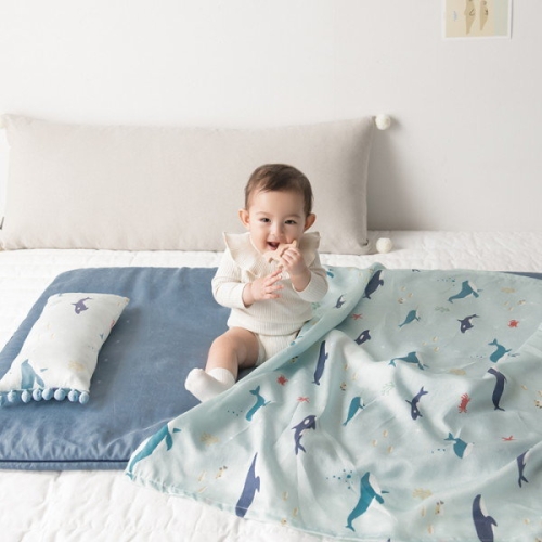 주호데코 인견 아기 블랭킷 돌핀