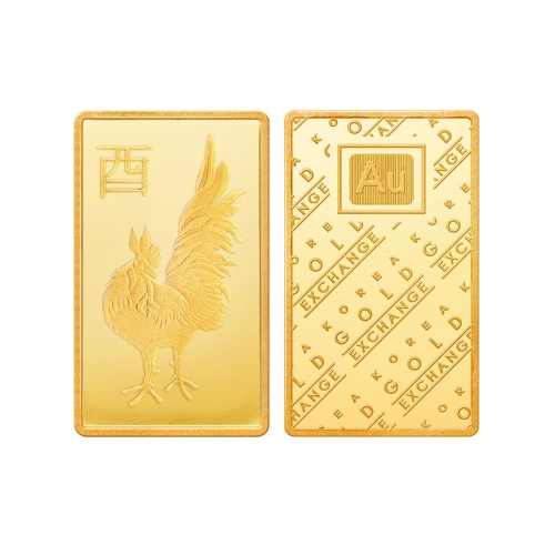 한국금거래소 닭 골드바 37.5g (1개)_이미지
