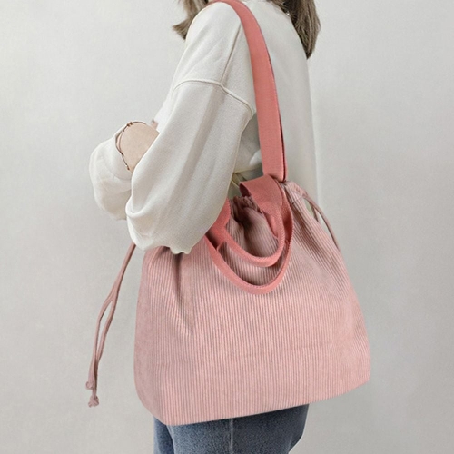 골덴 복주머니 스타일 여성 캐주얼 크로스 숄더백 여성숄더백 여성가방 미니토트백tro6+1PjK