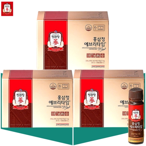 정관장 홍삼정 에브리타임 샷 20ml 20병 (3개)_이미지