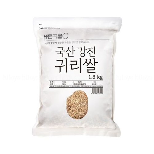 바른곡물 국산 강진 귀리쌀 (1.8kg,1개)_이미지