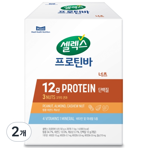 프로틴바 너츠 1000g 2개