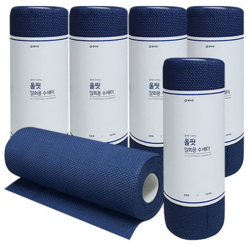 샤인 올핏 일회용 수세미 60매 (6개)_이미지