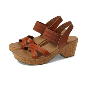 스케쳐스 Womens Brystol-Night Skies Wedge Sandal Luggage 5.5 392286