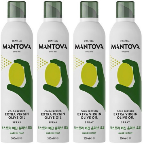 만토바 엑스트라 버진 올리브오일 스프레이 200ml (4개)_이미지