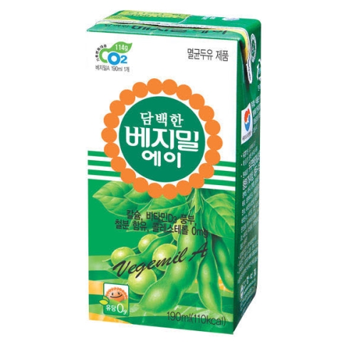 정식품 담백한 베지밀A 190ml (72개)