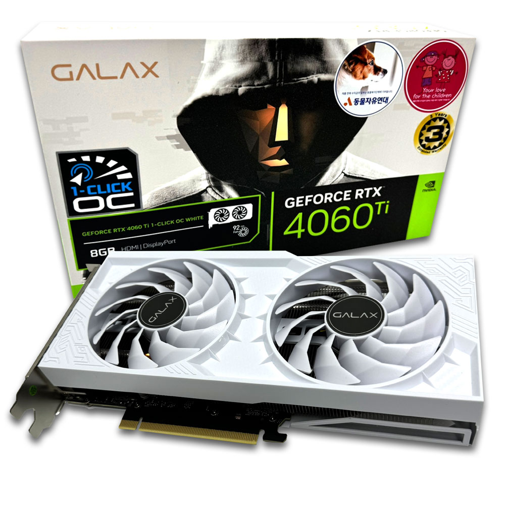 ������ GALAX ������ RTX 4060 Ti WHITE OC D6 8GB
