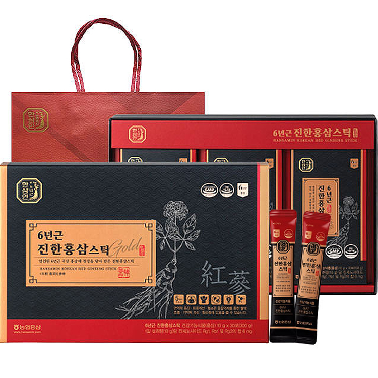 한삼인 6년근 진한홍삼스틱 10ml 30포 (1개)_이미지